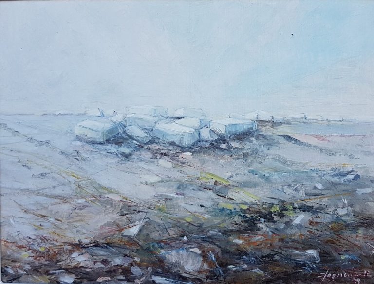 198 blocchi olio su cartoncino 30x40 1999
